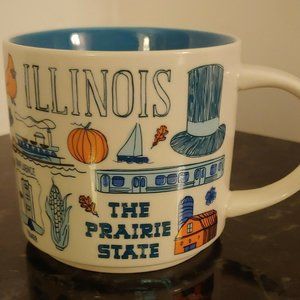 Starbucks Been There Series ILLINOIS The Prairie State 14 oz Coffee Cup Mug 2018